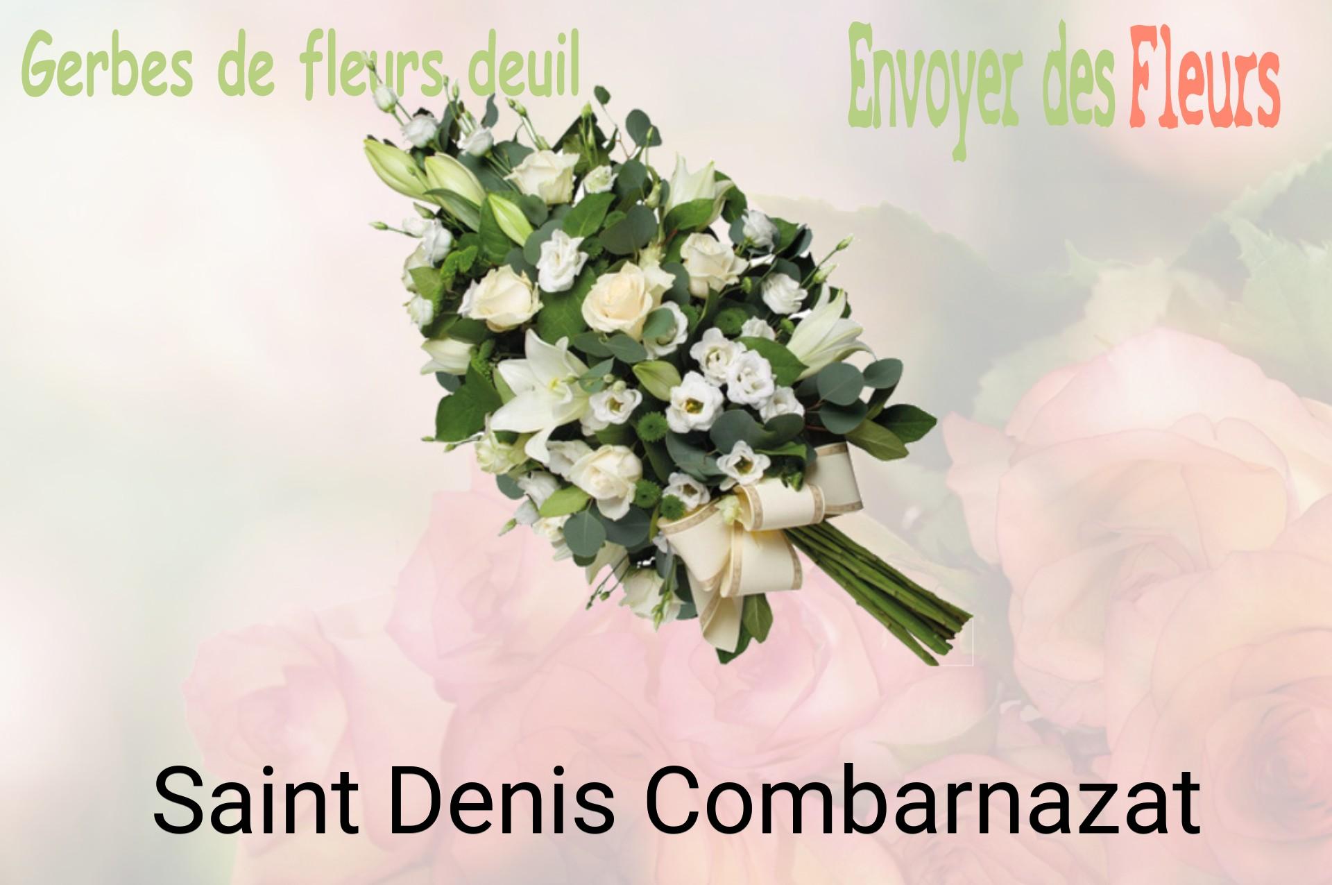 Gerbe de fleurs de deuil livrée à Saint-Denis-Combarnazat